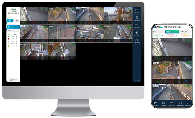 출입 통제 게이트 제어 및 CCTV 모니터링 시스템